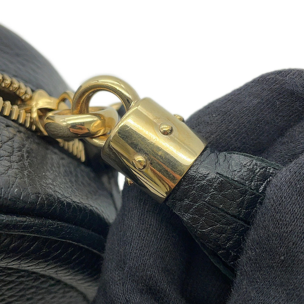 Gucci Soho Interlocking GG Leather Shoulder Bag Tassel Black - Picture 10 of 12